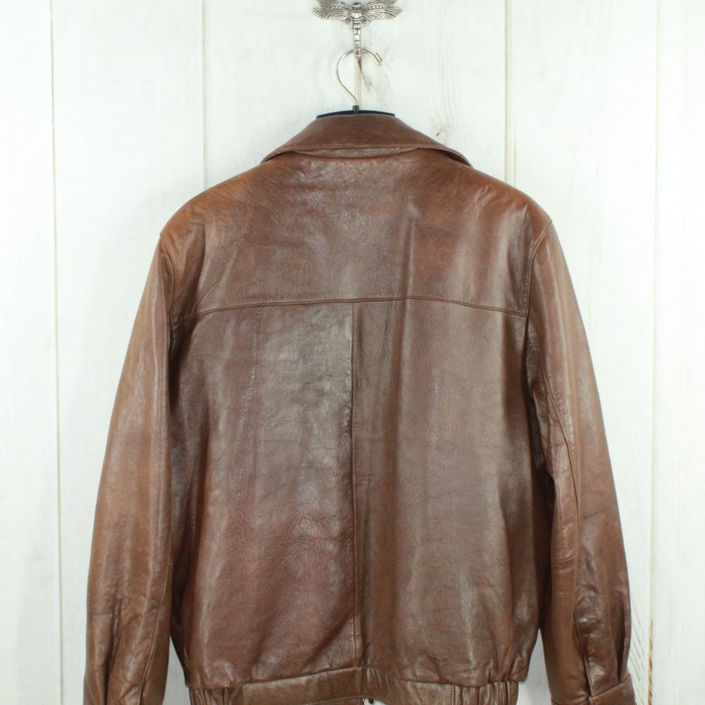 Couture Genuine Lamb Leather Full Zip Jacket Sz M - Picture 9 of 12
